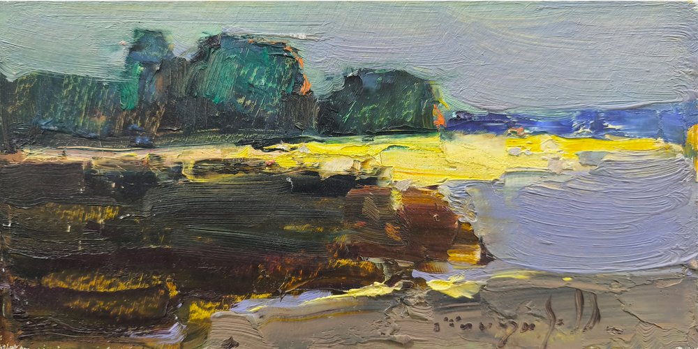 鮮やかな抽象風景 作： 