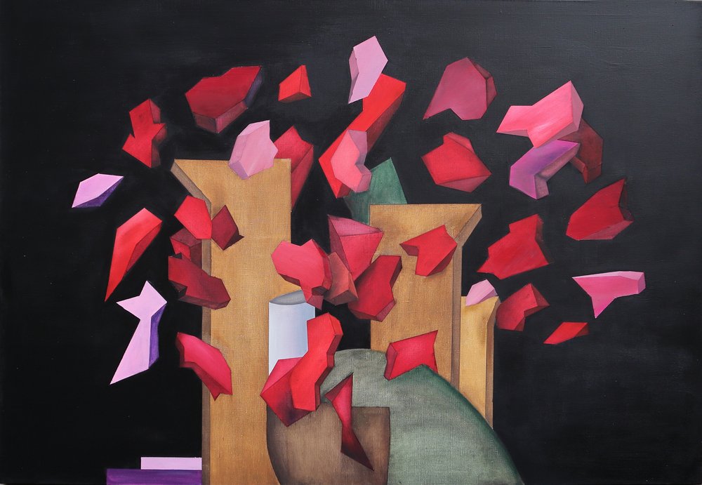 抽象的な幾何学的断片 作： 