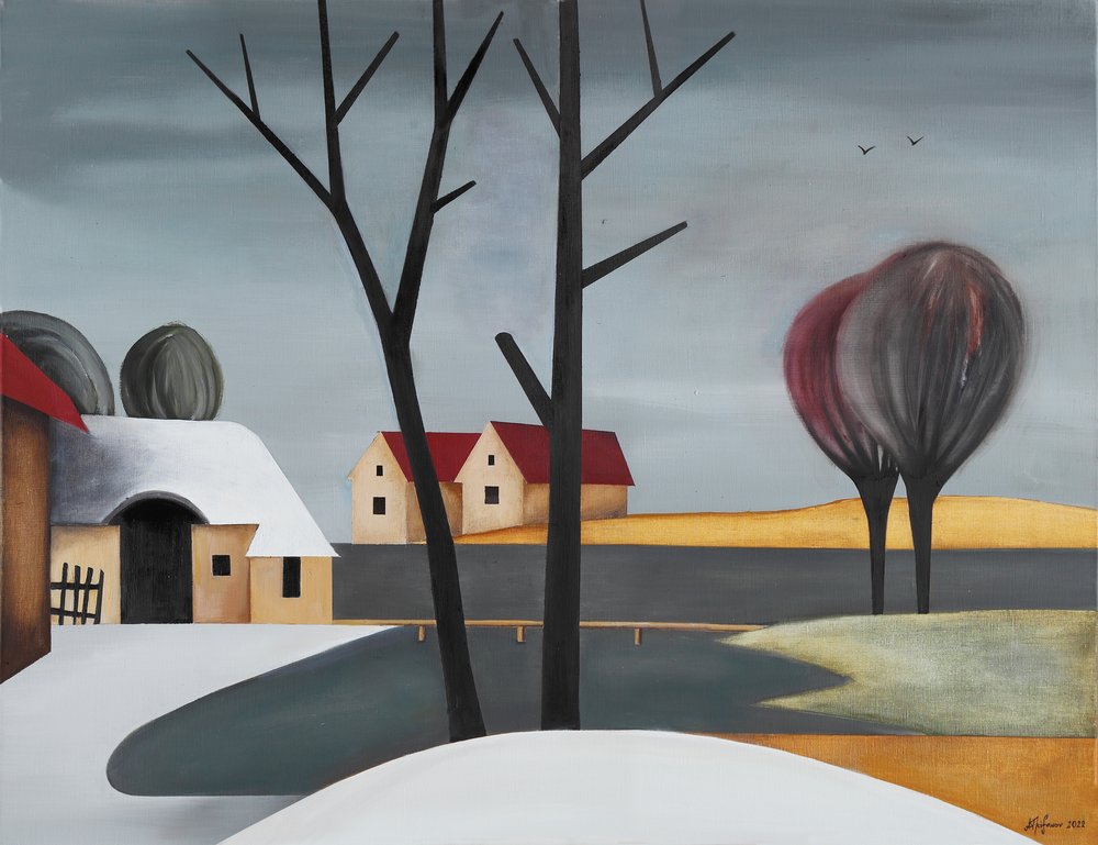 静かな冬の風景 作： 