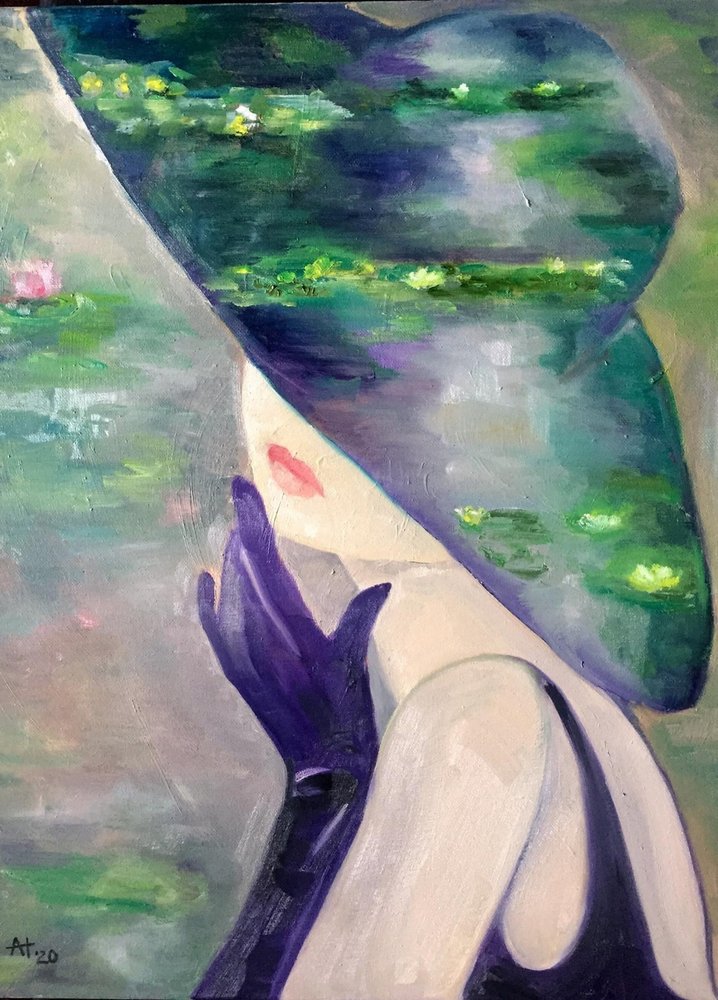 優雅なユリの映り込み 作： 