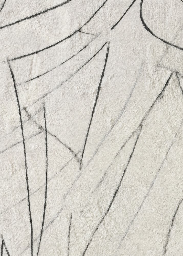 抽象的な黒い線 作： 