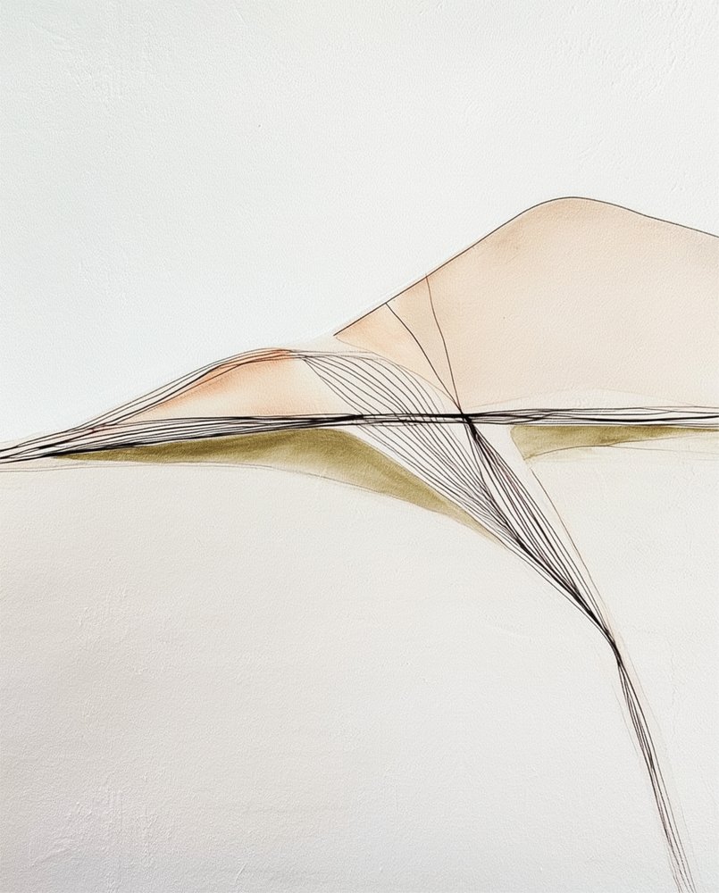 抽象的な流れる風景 作： 