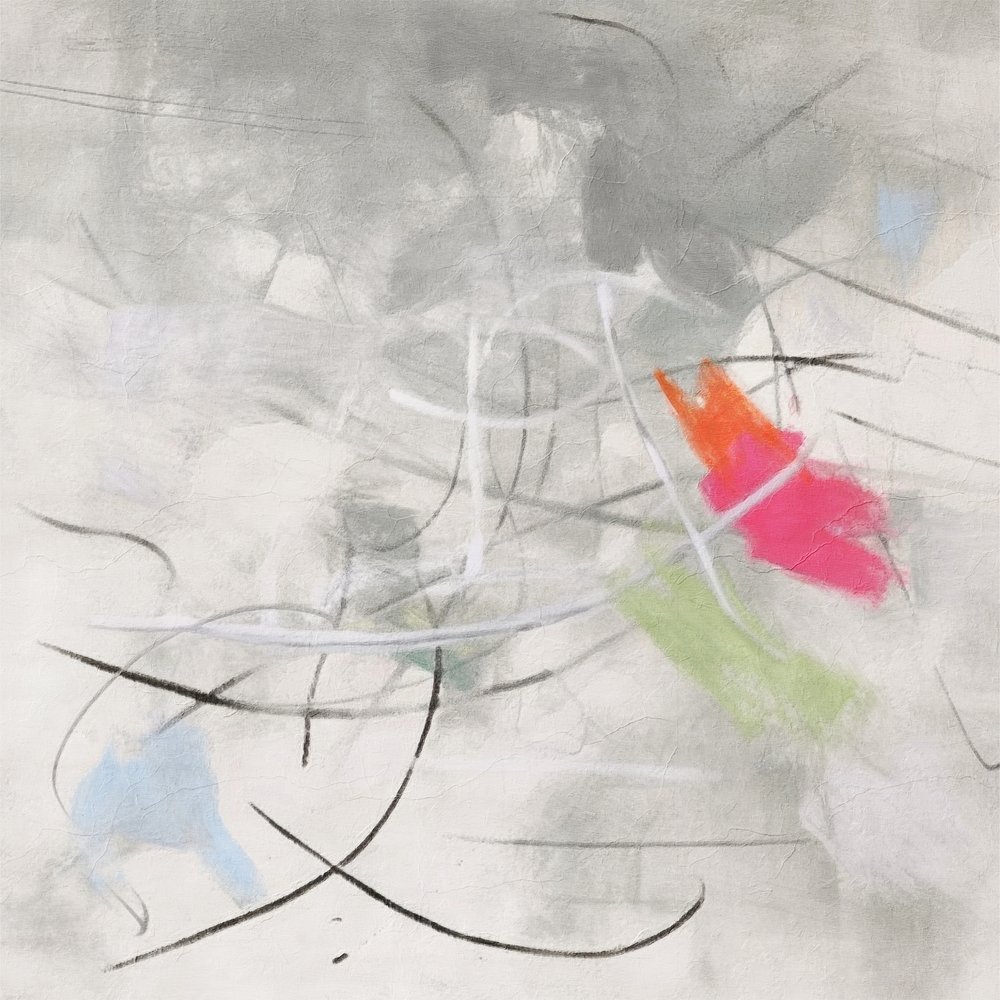 カラフルな抽象的な流れ 作： 