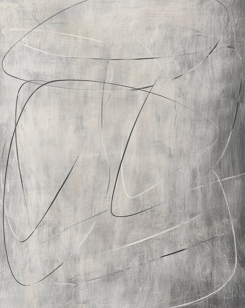 流れるような抽象的な線 作： 