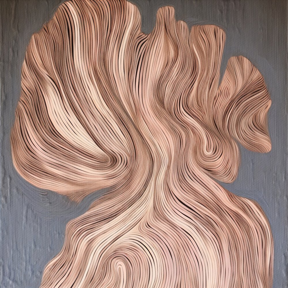 流れるような有機的なライン 作： 