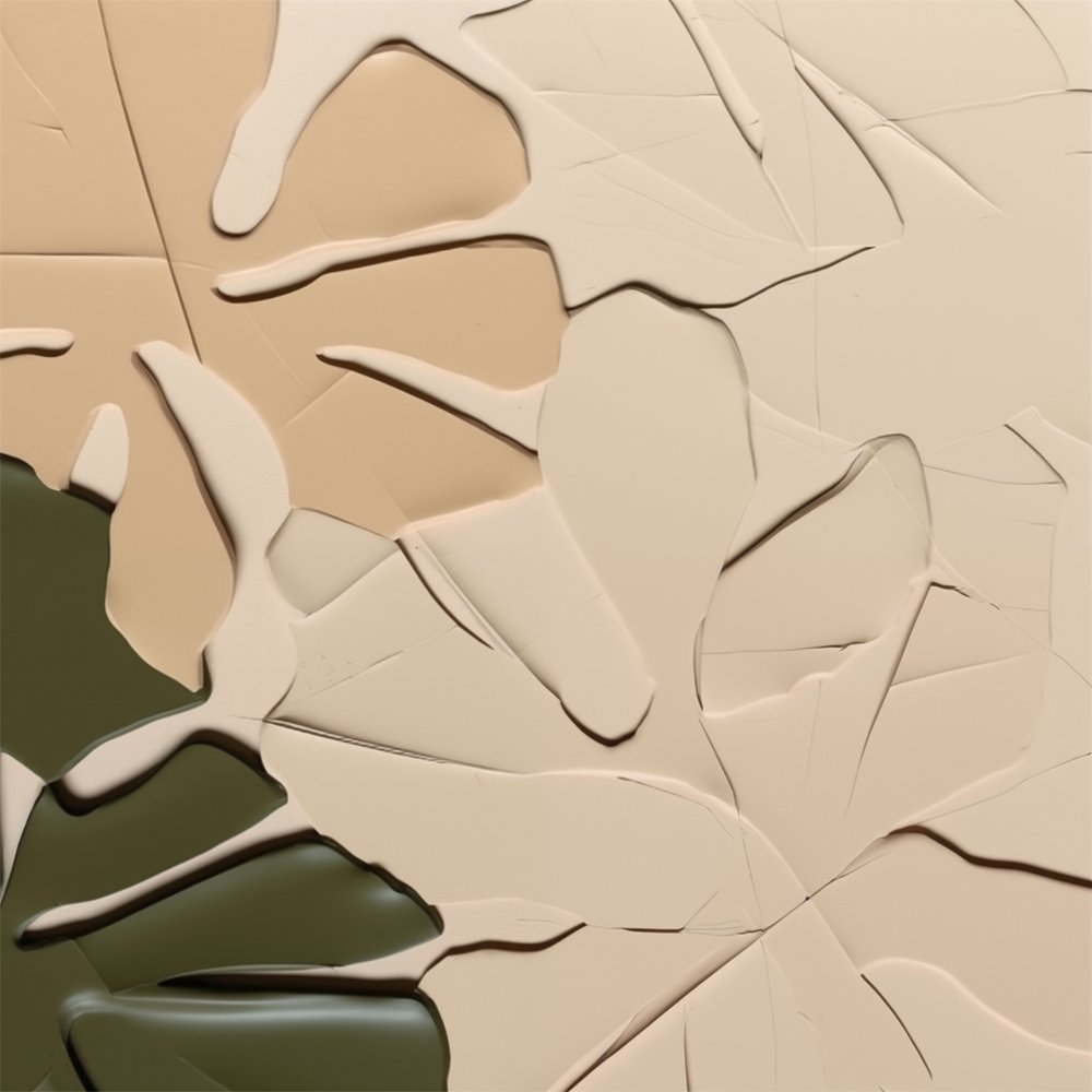 流れるようなフォルムと柔らかな質感 作： 