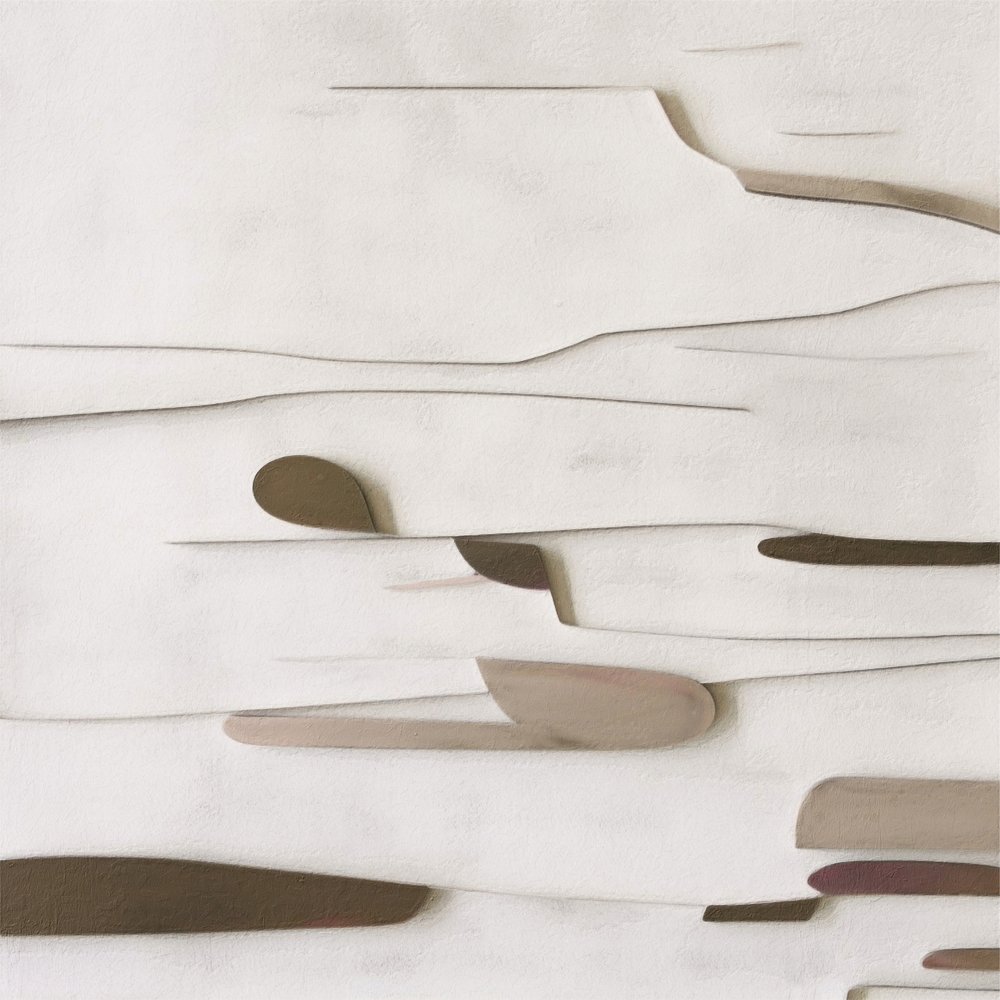 重なり合う抽象的な形態 作： 