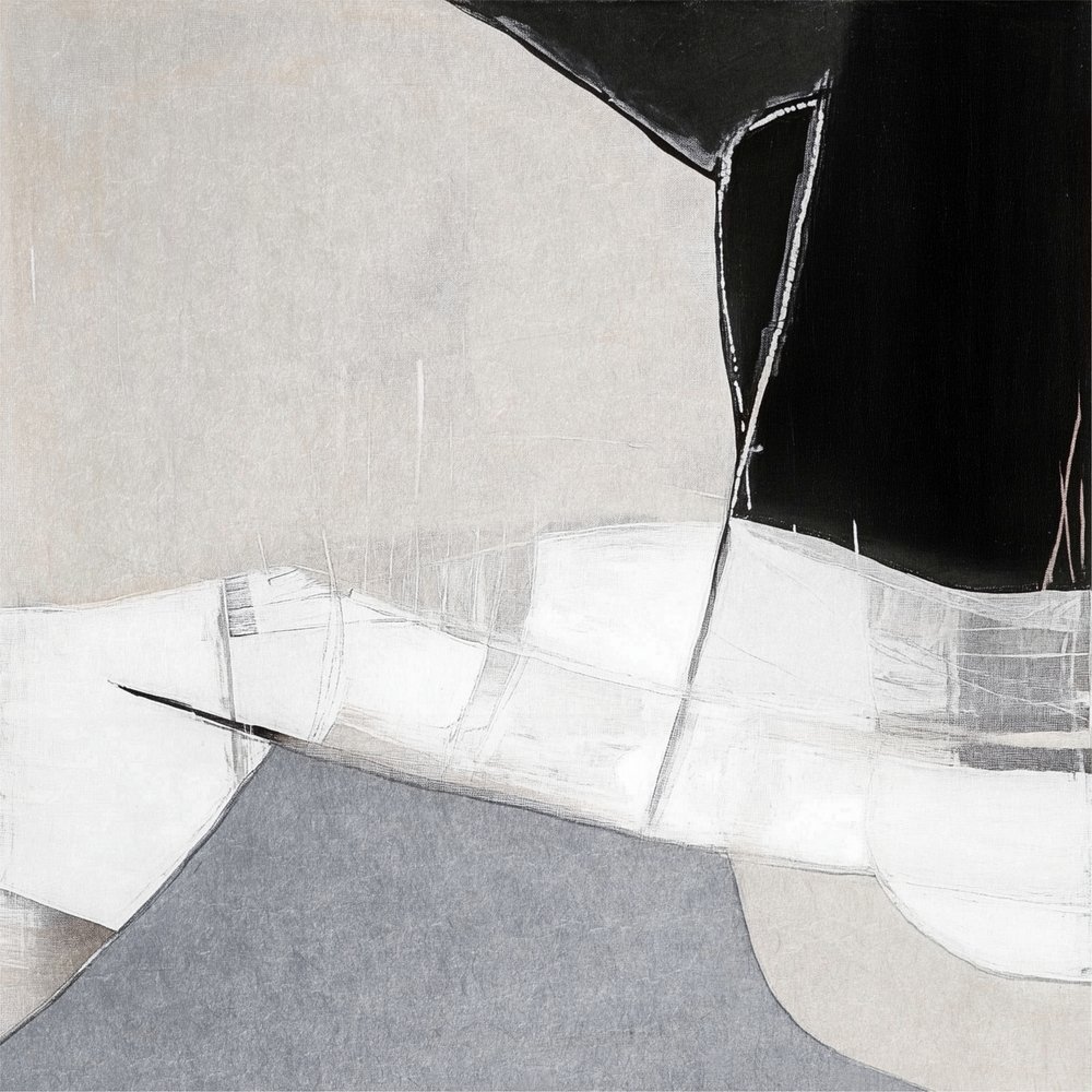 モノクロの抽象的な構図 作： 