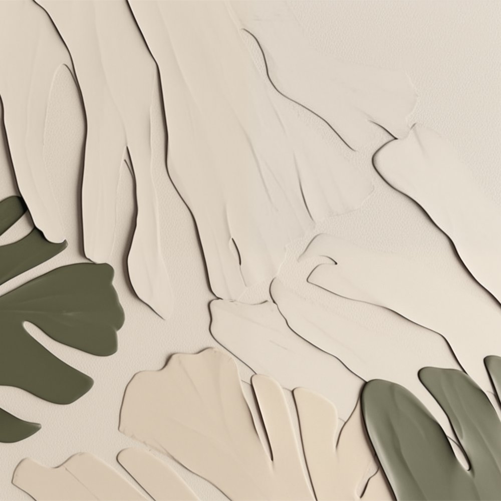 控えめな植物のモチーフ 作： 