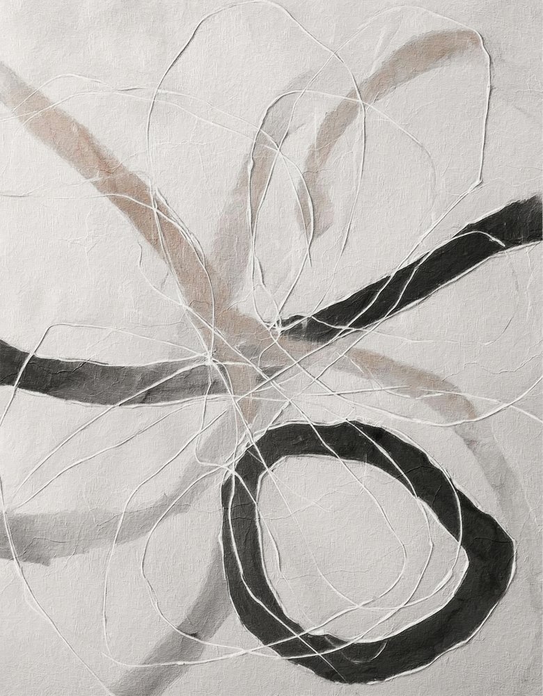 ニュートラルな質感の渦巻き模様 作： 