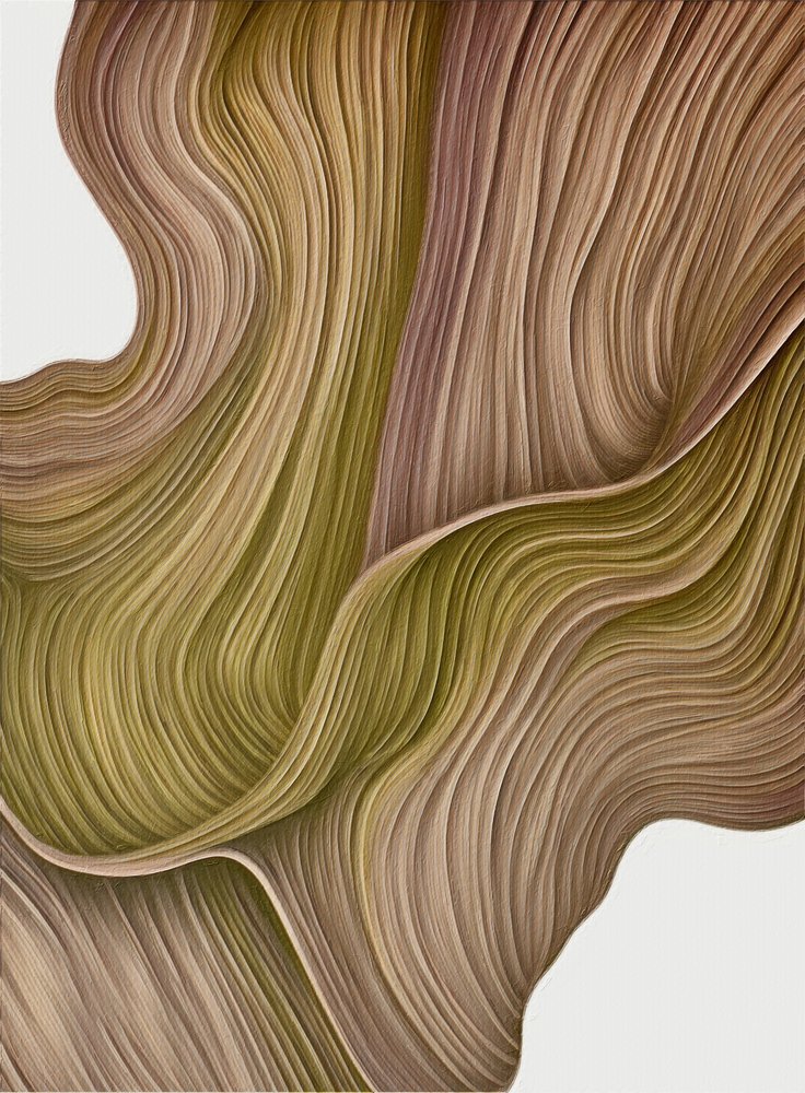 有機的な流れるようなライン 作： 