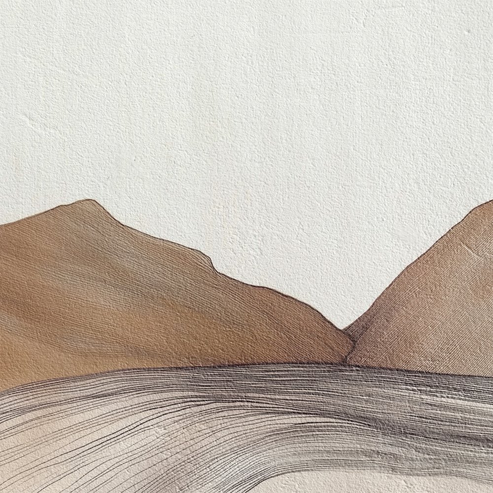 静かな山間の水 作： 