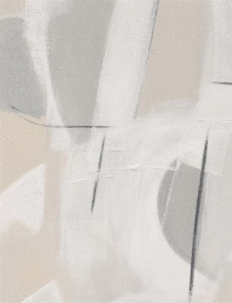 繊細で穏やかな抽象画 作： 