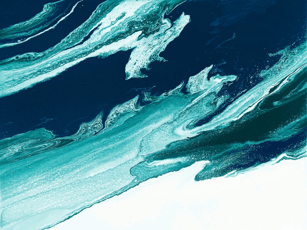 「抽象的な海の波」 作： 