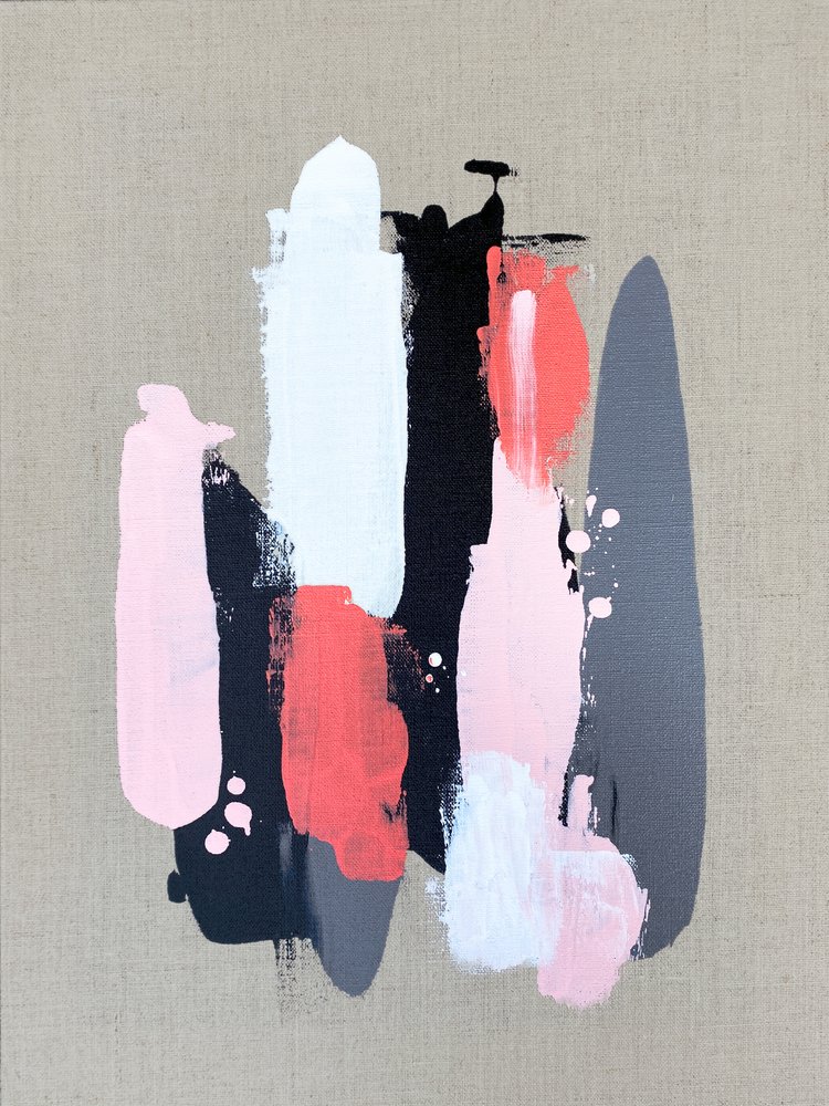 コーラルピンクのストローク 作： 