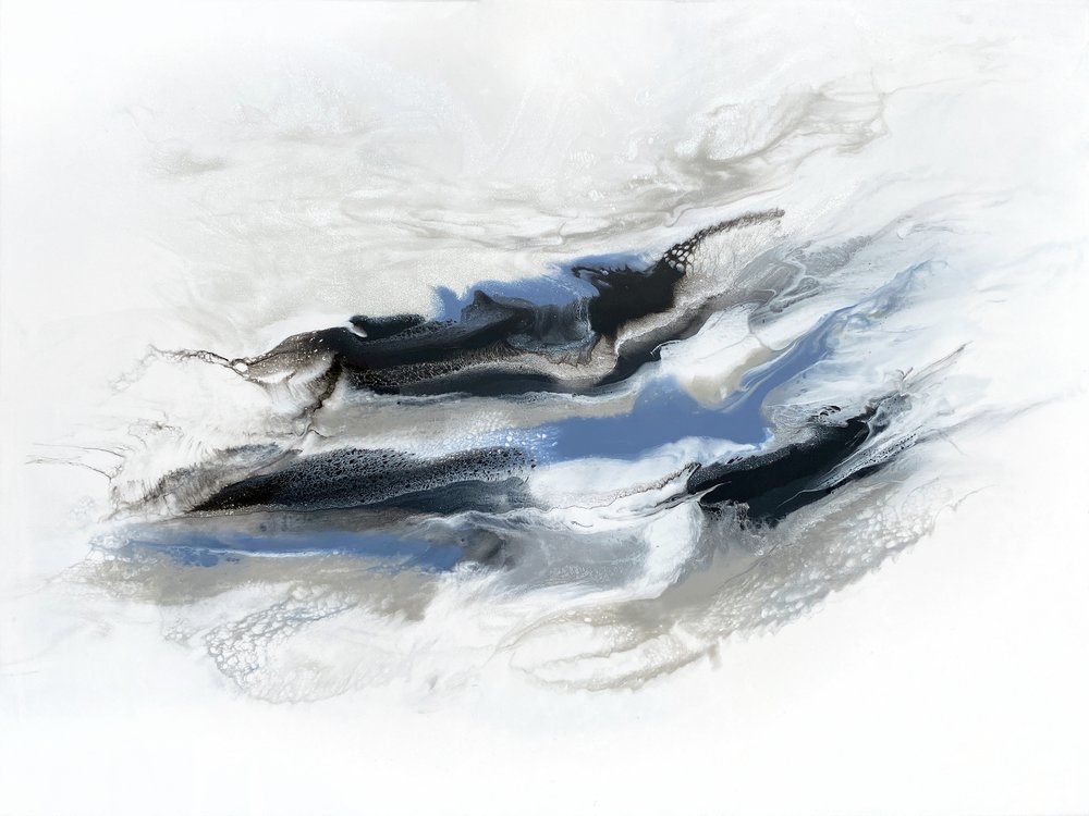 流動的な抽象的な流れ 作： 