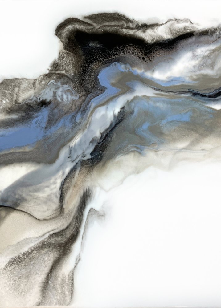 流れるような大理石の模様 作： 