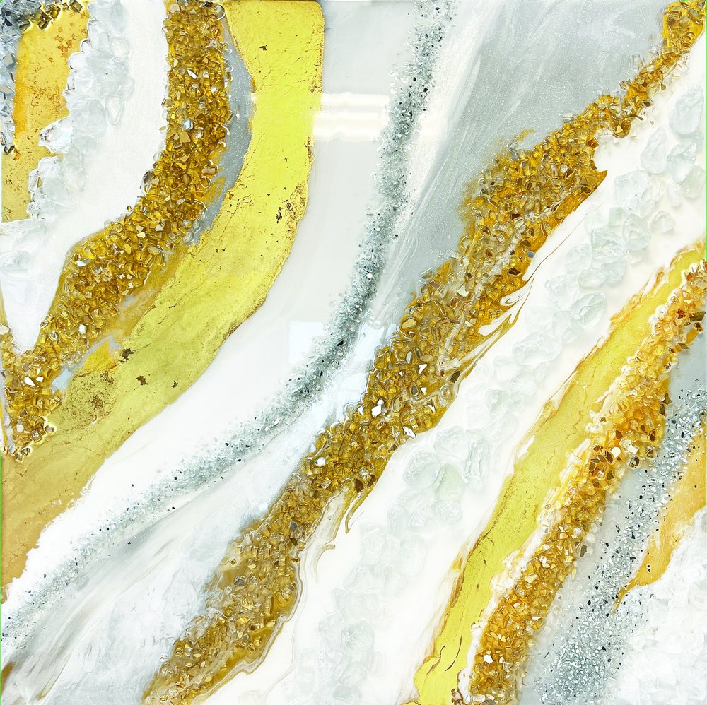 豪華な金の渦巻き 作： 