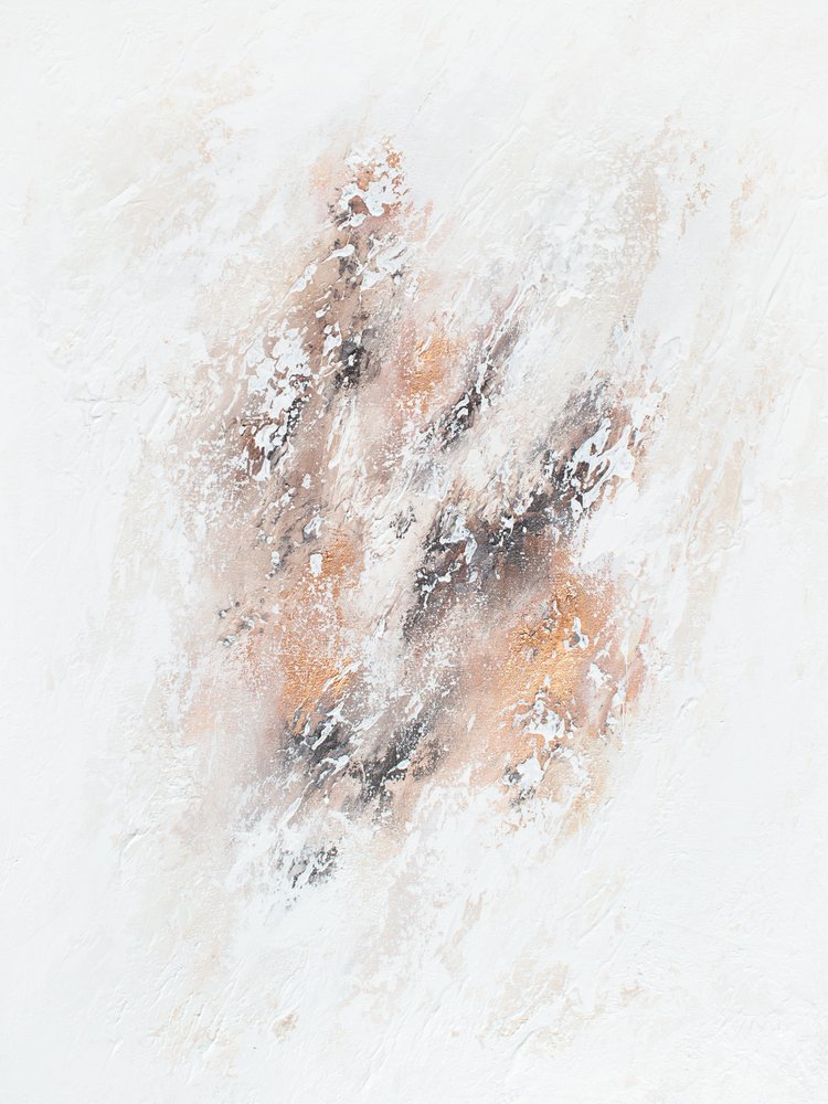 テクスチャを施したゴールドの抽象的な流れ 作： 