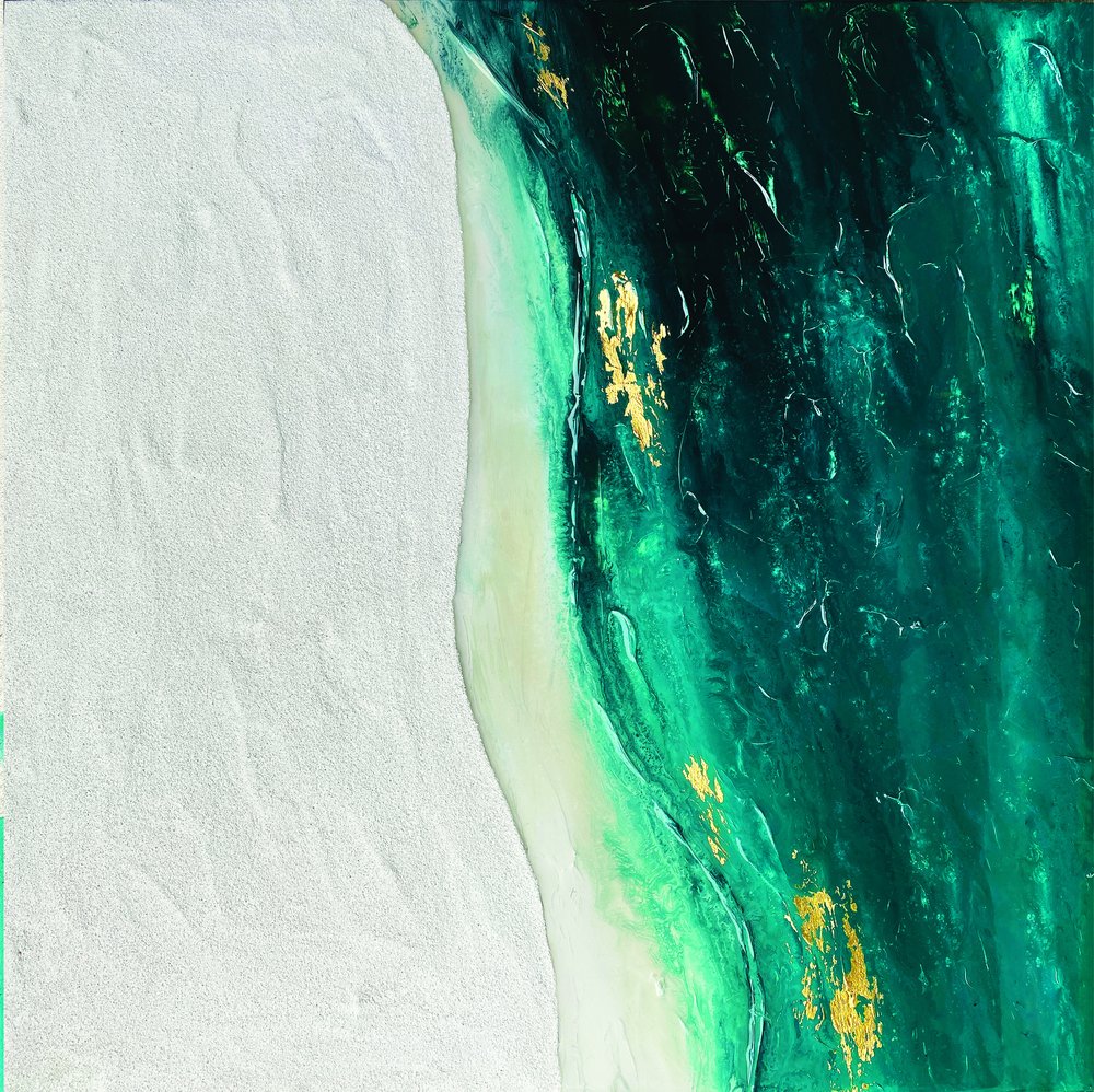 緑豊かな砂浜 作： 