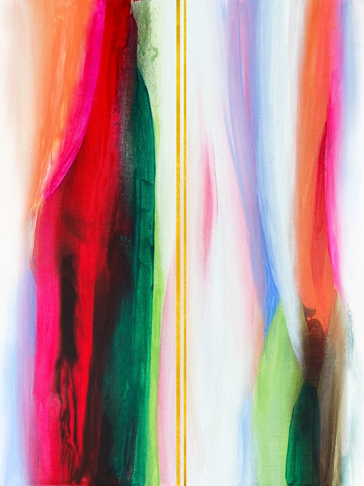 鮮やかな流動的な色彩 作： 