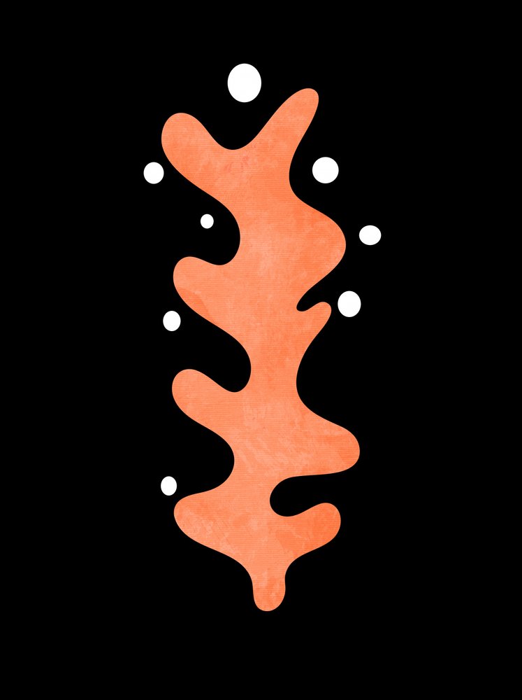 水彩画「ミロ・シェイプス4」の複製 作： 