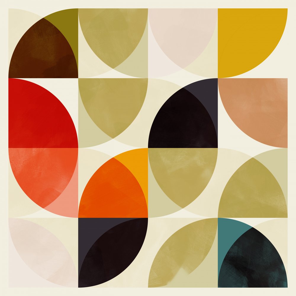 Circles 11月19日  ベージュの四分の一 Circles 入れ子 作： 