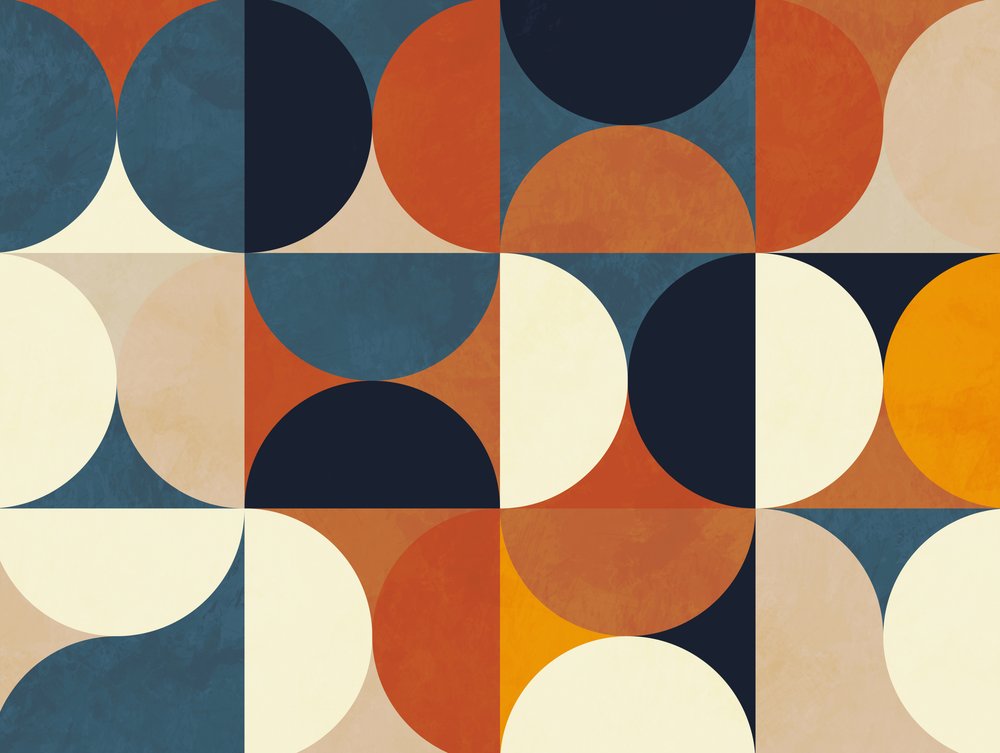 ジオメトリー ニュー12 ブラウン 作： 