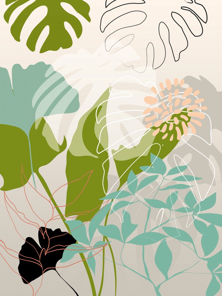 Leaves Line Boho3 レプリカ 作： 