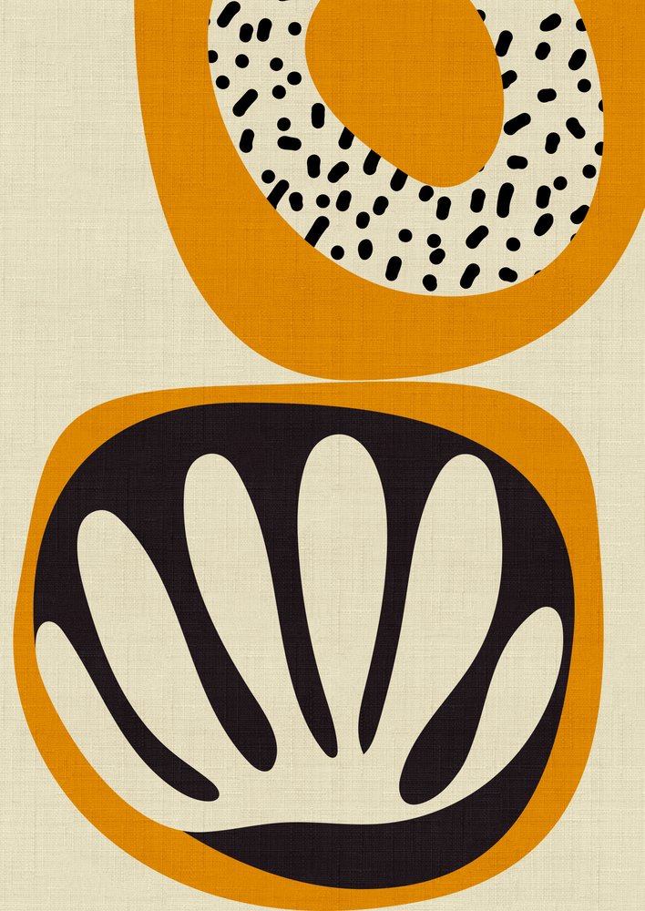 マティスの切り絵5 作： 