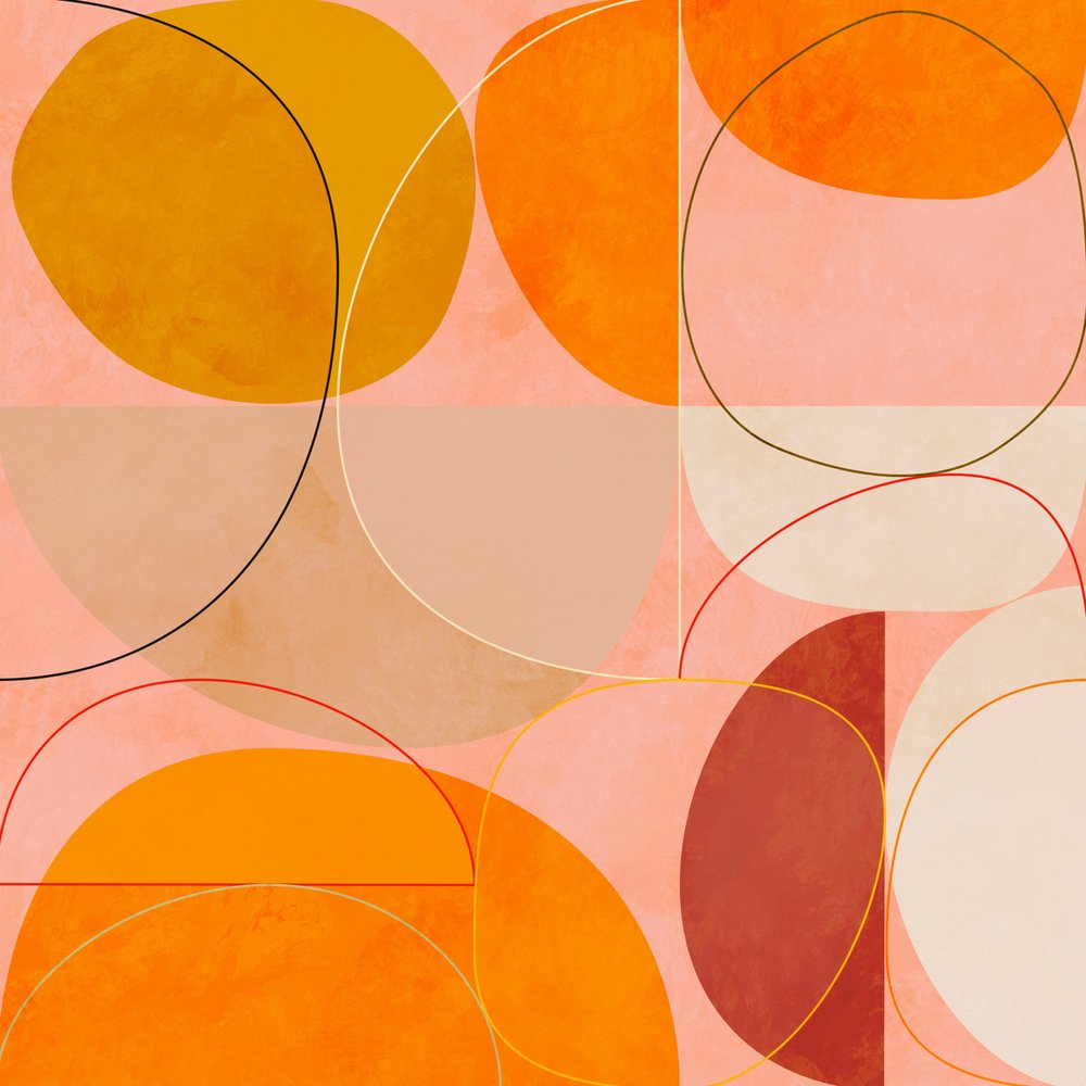 ミッドセンチュリー・カレーイエロー・ブラッシュ・スプリング 作： 