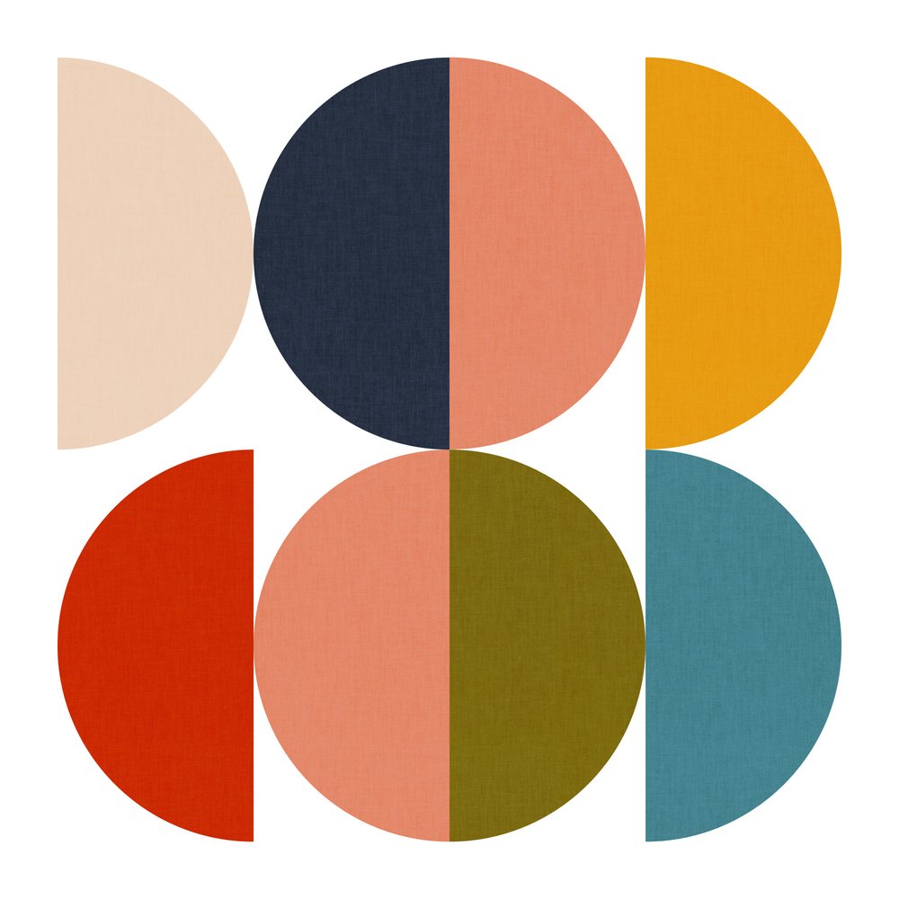 ミッドセンチュリー・ジオメトリック・カラープレイ 1 作： 