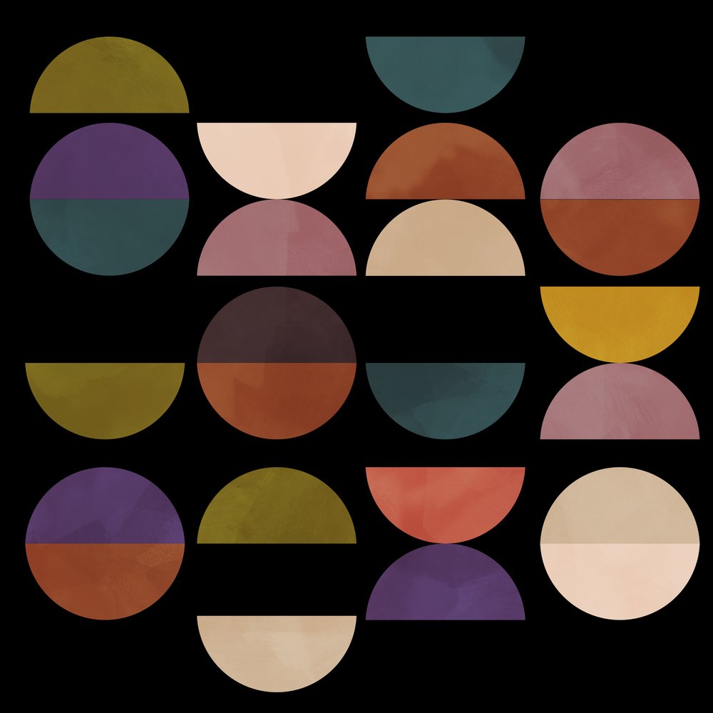 ミッドサークルズ テラコッタ ブラック1 作： 