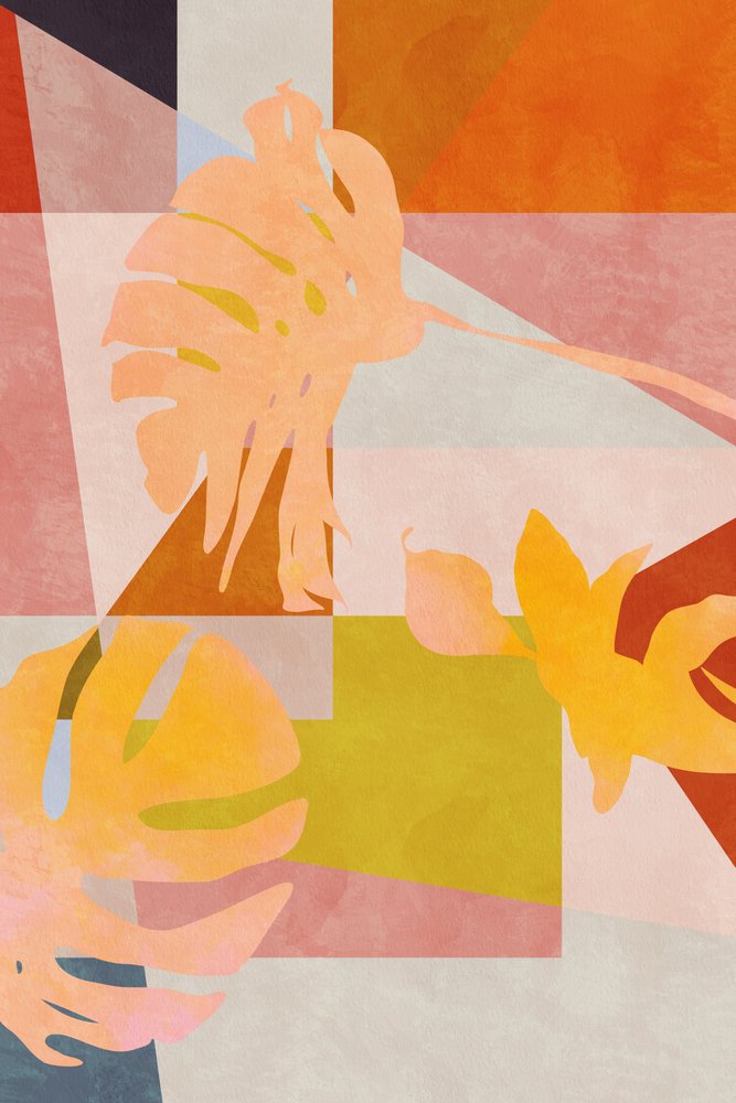 オーガニック・バウハウス・ジオメトリー・リーフ 作： 