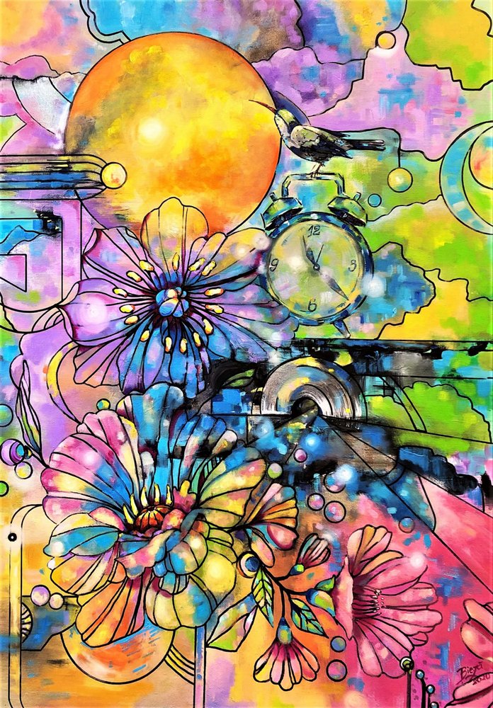 鮮やかな花の夢 作： 