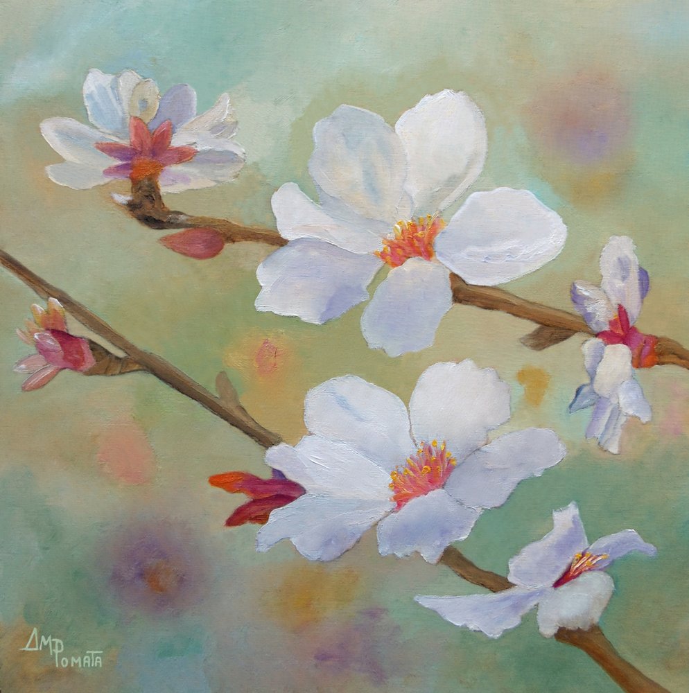 白いアーモンドの花 作： 