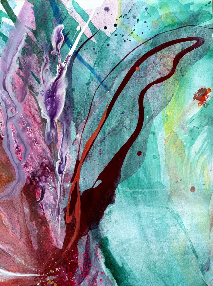 鮮やかな花の彩り 作： 