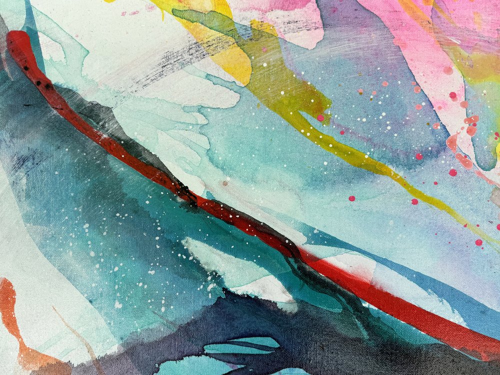 鮮やかな流動的な色彩 作： 