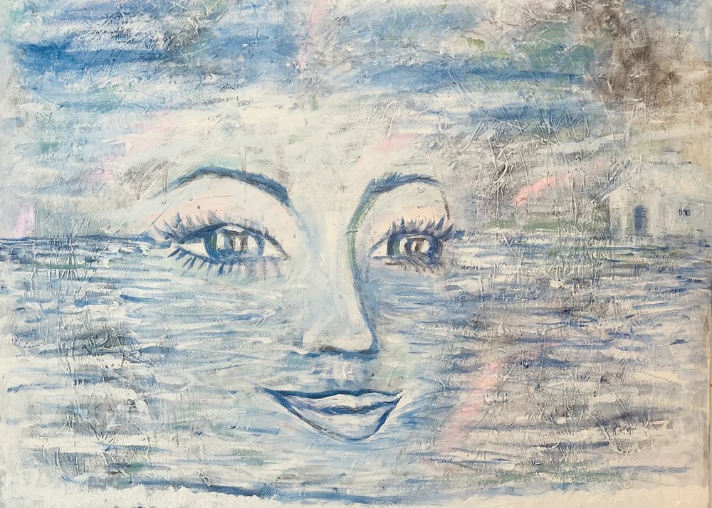 夢のような水辺の顔 作： 