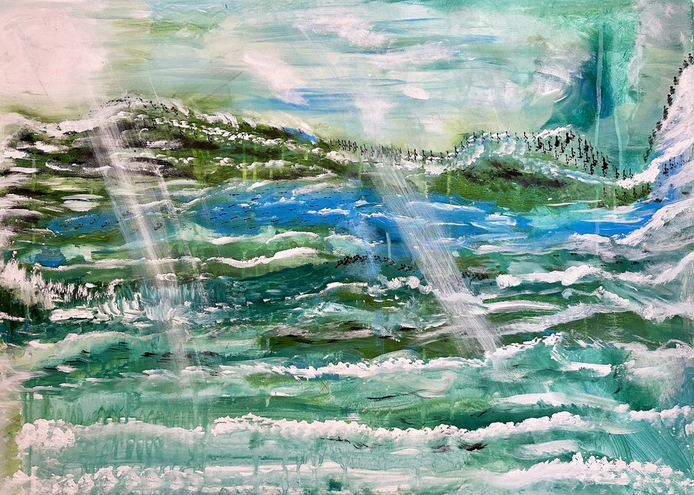 海の光の波 作： 