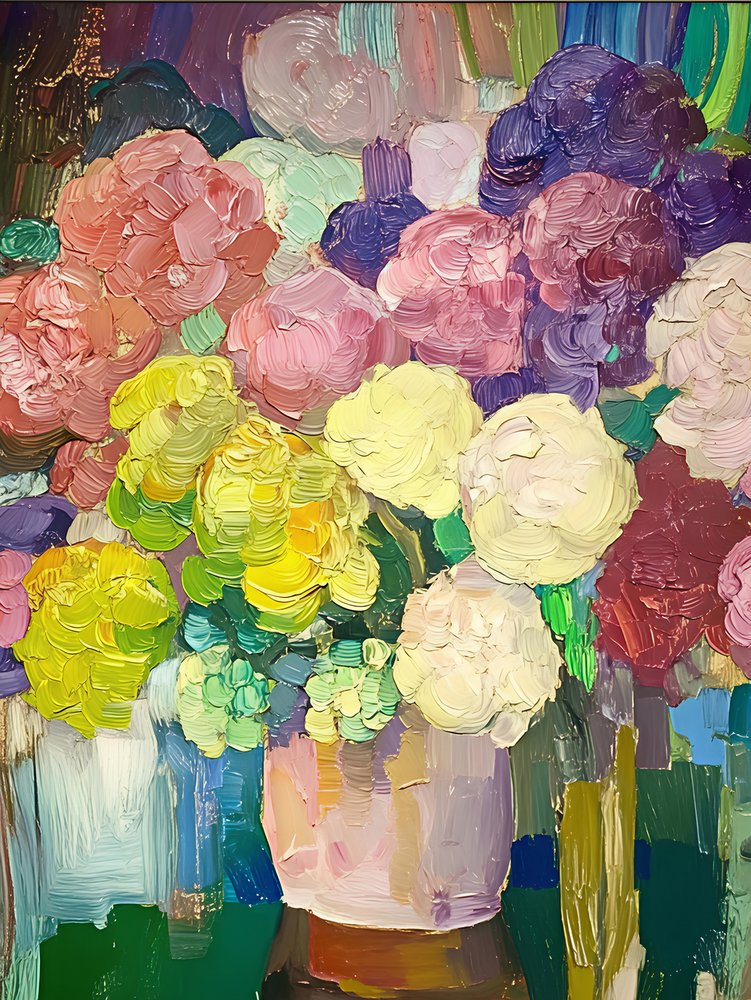 鮮やかな花束 作： 
