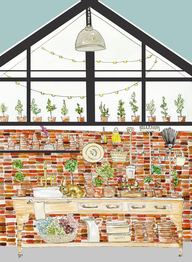 素朴なガーデニング小屋 作： 