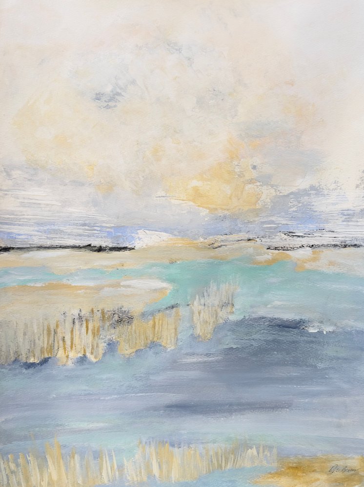 柔らかな海岸の抽象画 作： 