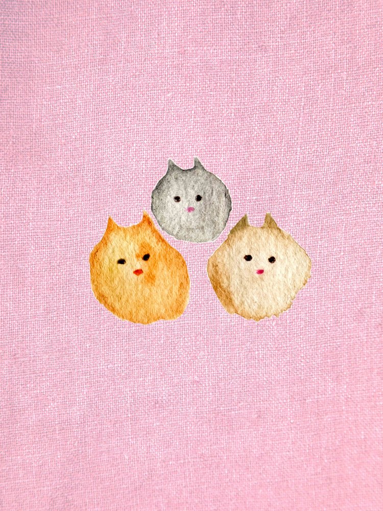 ピンクの猫 作： 