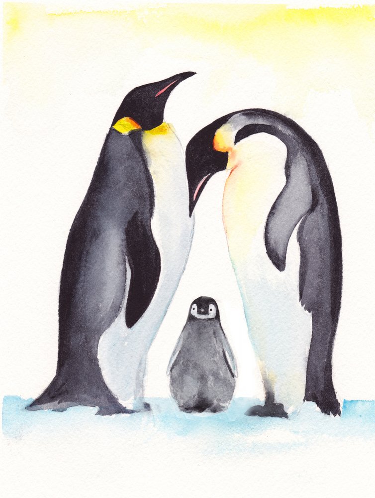優しいペンギン一家 作： 