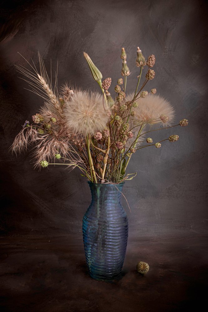 素朴な植物の静物画 作： 