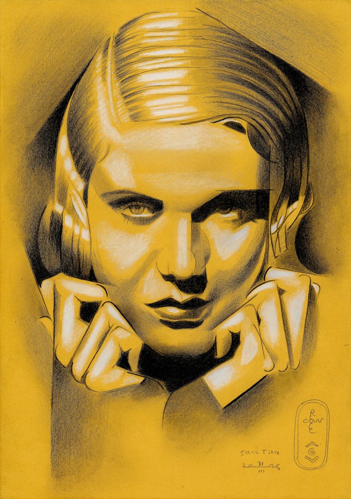 優雅な女性の肖像画 作： 