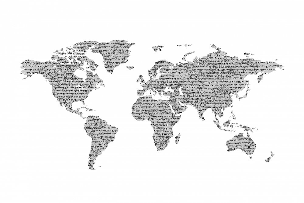 活字の世界地図 作： 