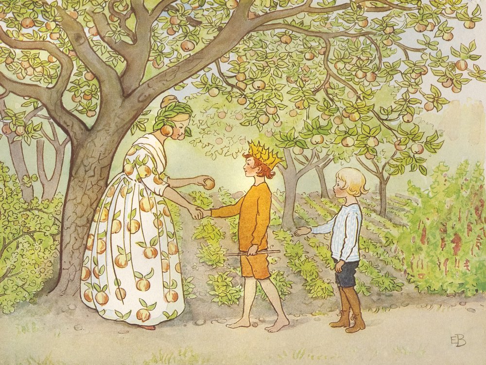 1923年、庭にいるラッセ・リテン 00 作： 