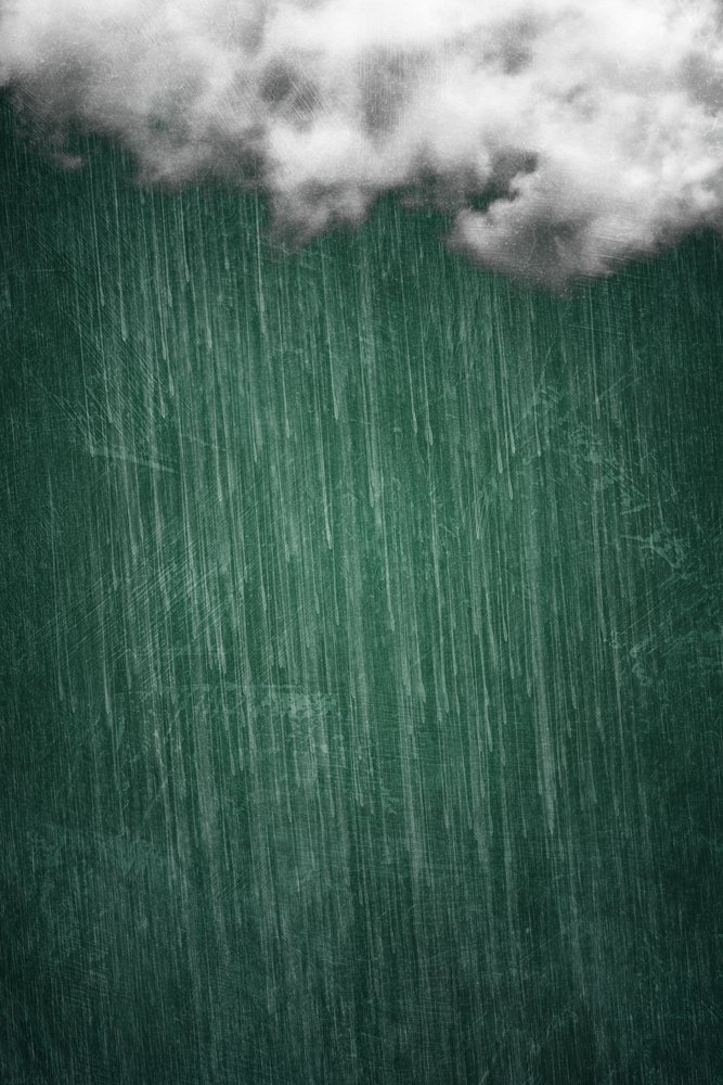 緑の雨雲 作： 